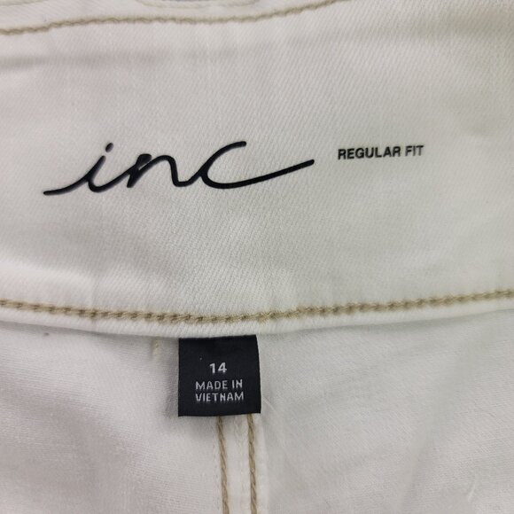 INC International Concepts Women's White Wide-Leg Pants Size 14 - Picture 9 of 15